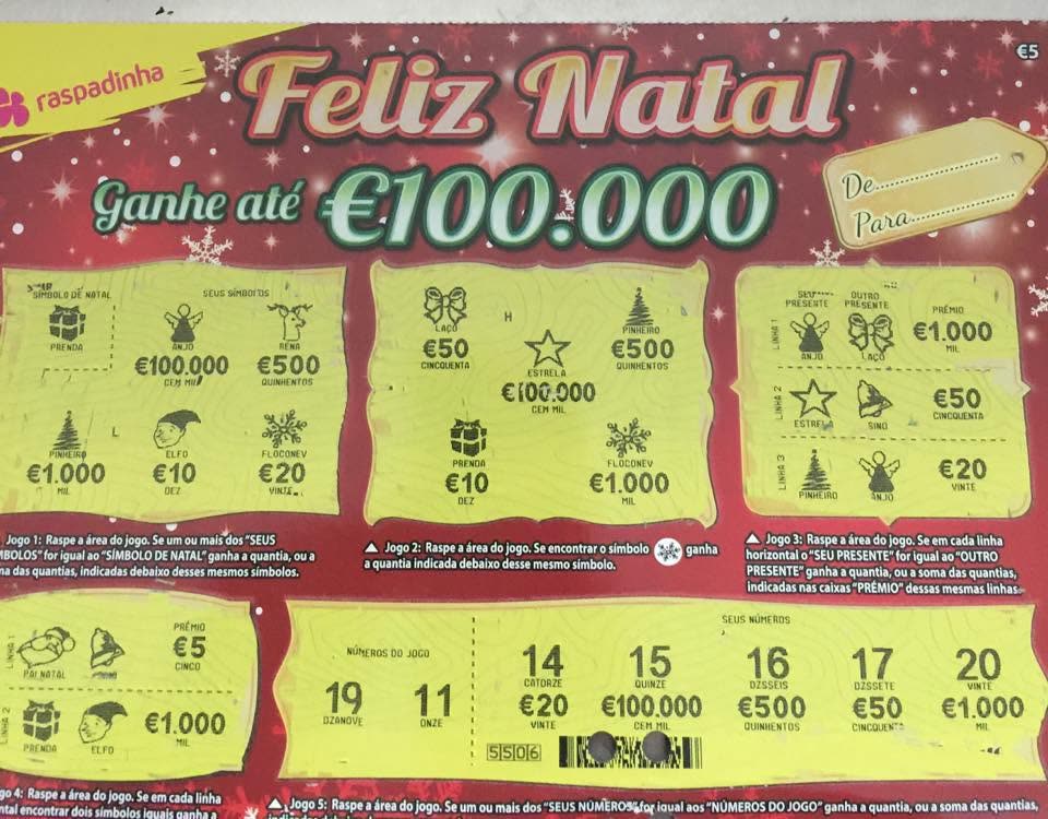 Raspadinha premiada com 1.000 € no Pão Quente Estradinha
